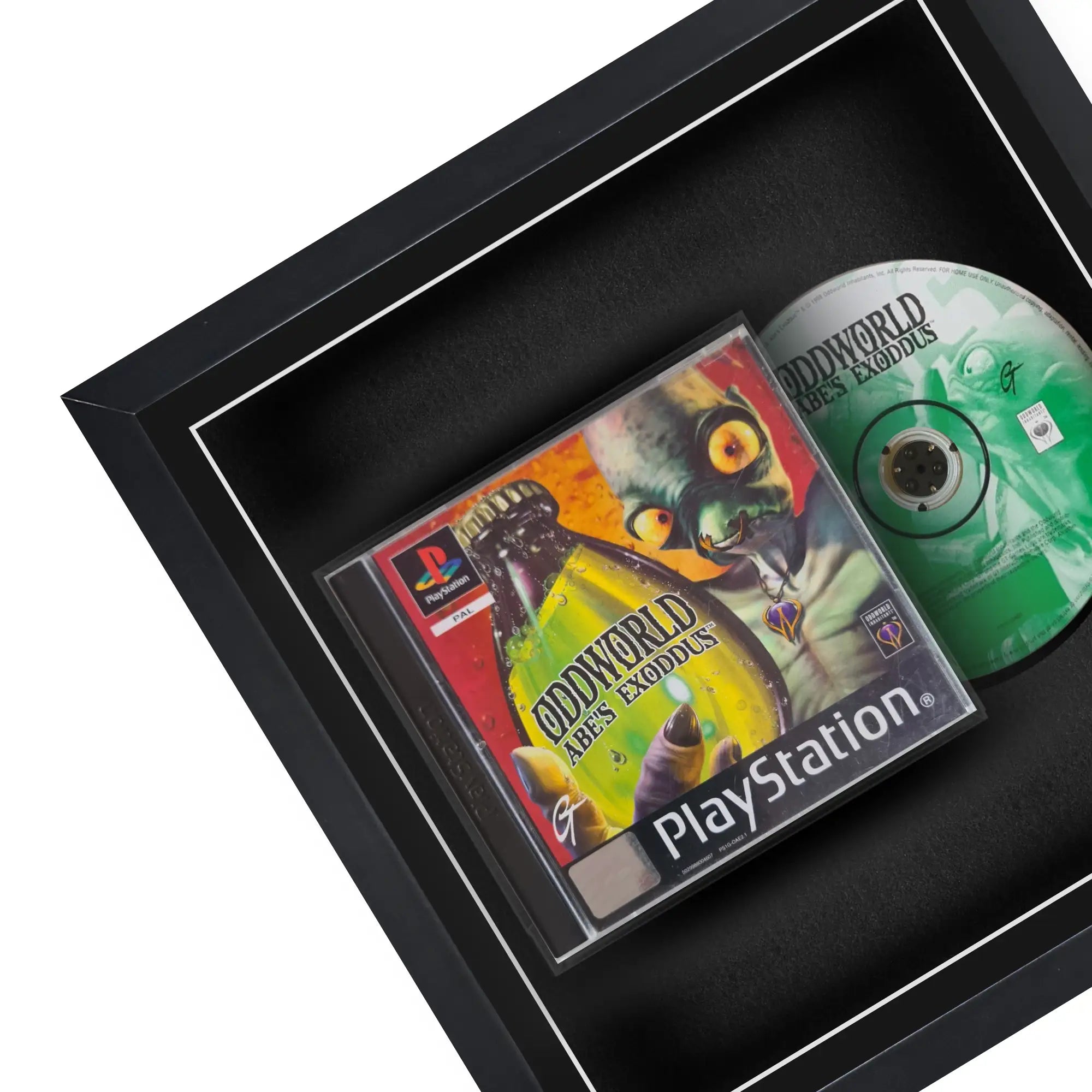 Frame a game: Your PlayStation 1 video game displayed within this square frame, the perfect way to showcase your game.