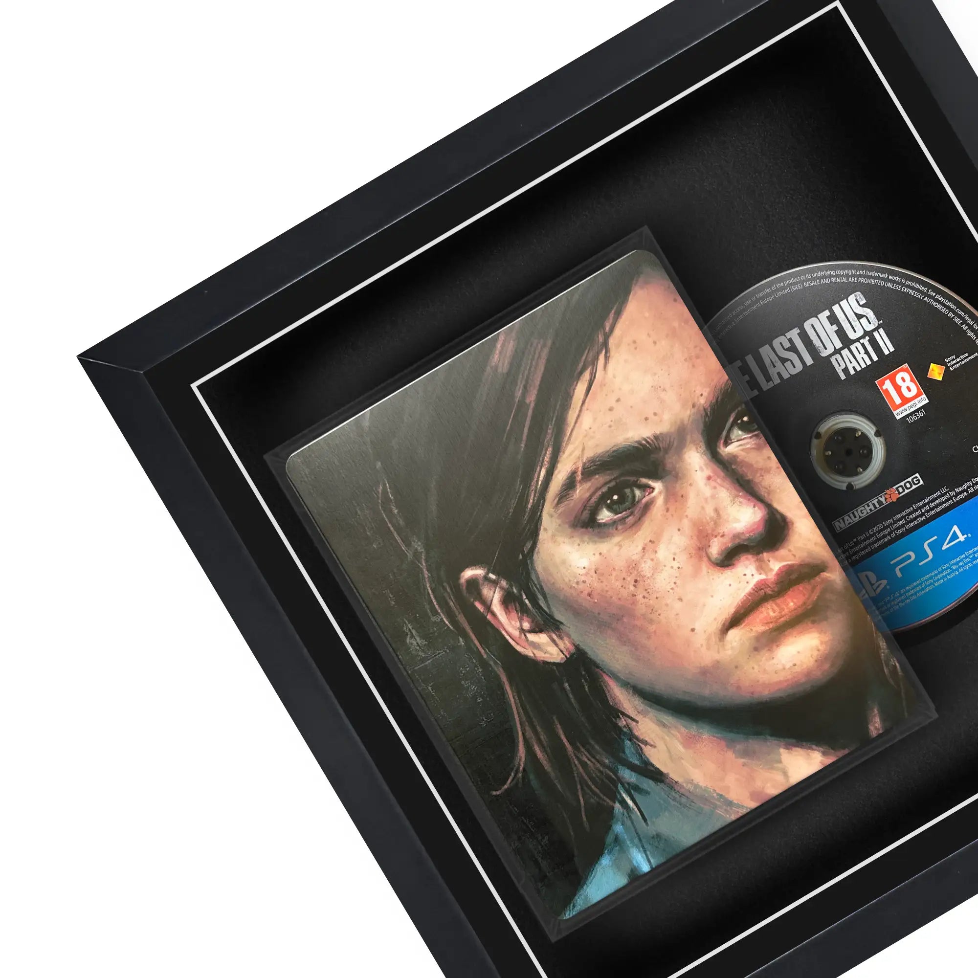 Frame a game: Your own PlayStation 4 steelbook displayed within this square frame, the perfect way to showcase your game.