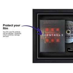 Frame a game: Your PlayStation 5 steelbook game displayed within this square frame, featuring a plastic slipcase to safely attach and remove the game case without damage.