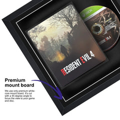 Frame a game: Your Xbox Series X steelbook displayed within this square frame, highlighted by a premium mount board to focus on the game.