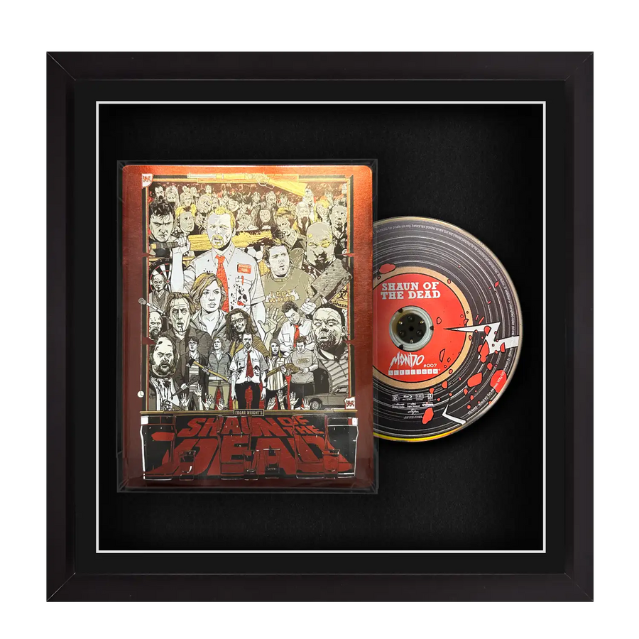 Frame any blu-ray bluray movie film. Add a movie to this display to safely present it. Cheevo frames. Frame movies such as Scarface, Dune, The Batman, Avengers, Spider-Man, Logan, 1917.