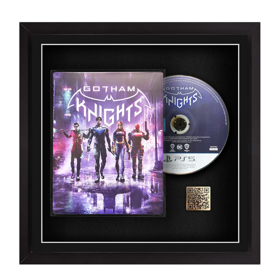 Frame any playstation 5 ps5 video game. Display a video game inside a frame. Cheevo helps you to frame a game. Frame games such as Assassin’s Creed, Call of Duty, Mortal Kombat, Death Stranding, Forspoken, Lies of P.