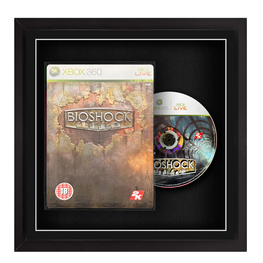 Frame any xbox 360 video game game. Your own Xbox 360 steelbook displayed within this square frame, the perfect way to showcase your game. Frame games such as Halo 3, Gears of War 3, Call of Duty MW2, Assassin’s Creed Brotherhood