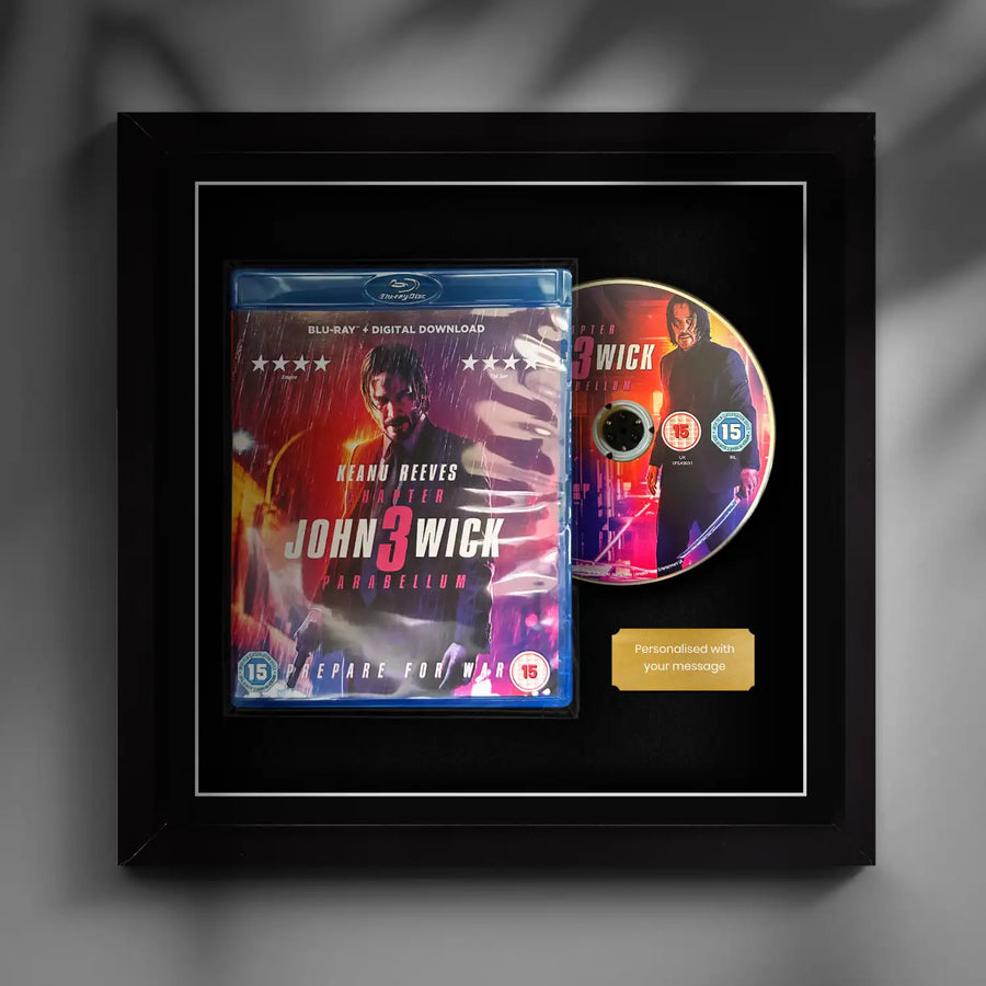 Frame any blu-ray movie film case and disc with the cheevo display. The Grand Budapest Hotel, No Time to Die, Blade Runner 2049, The Social Network