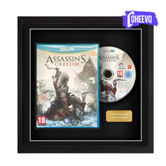 Nintendo Wii U Video Game Display Frame. Frame any Nintendo Wii U video games safely inside a protective frame for display. Framed game. Zelda, Mario, Smash, Kart, Splatoon, Pikmin, Xenoblade, Bayonetta, Donkey Kong