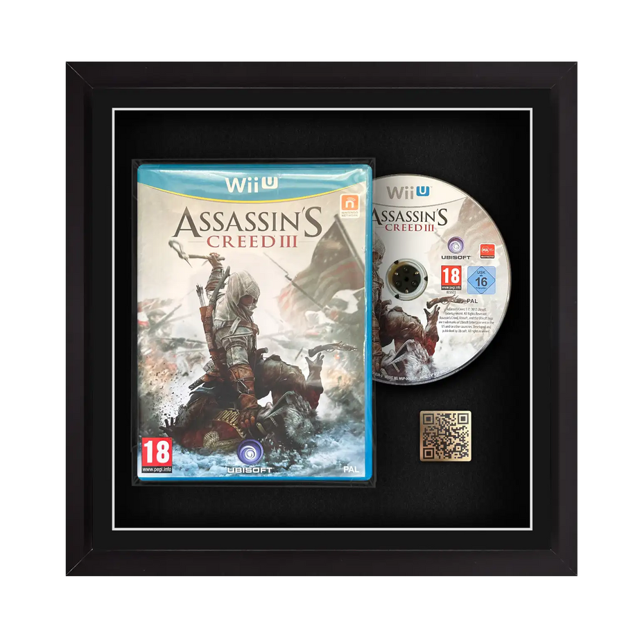 Frame any Nintendo Wii U video games safely inside a protective frame for display. Framed game. Zelda, Mario, Smash, Kart, Splatoon, Pikmin, Xenoblade, Bayonetta