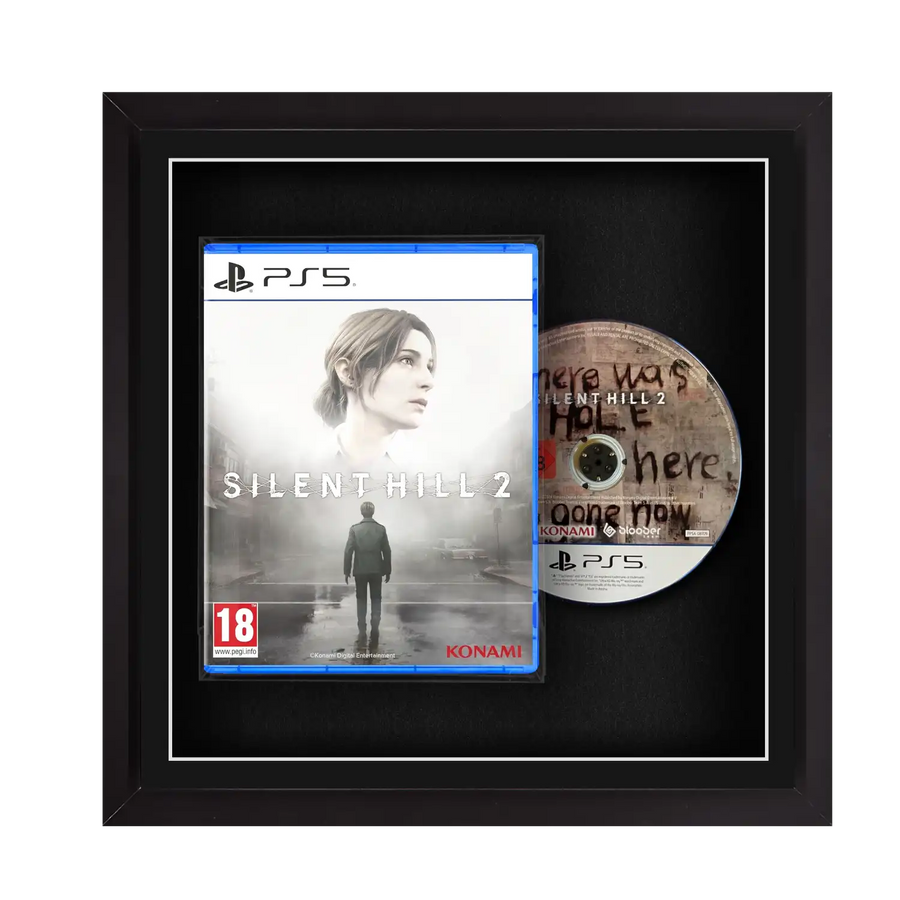 Frame any playstation 5 PS5 steelbook video game displayed. Protect video games from damage by displaying them in a frame. Perfect for games like Elden Ring, Spider-Man 2, God of War Ragnarok, The Last of Us Part I
