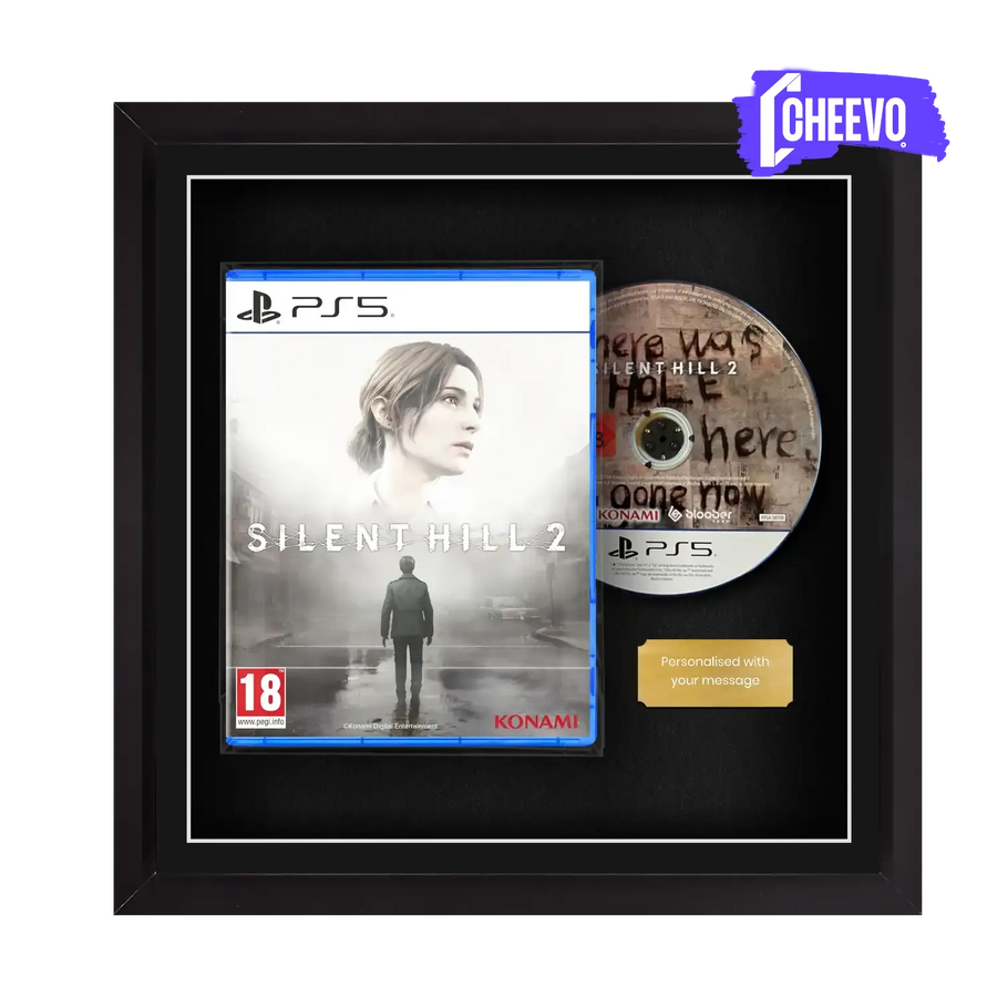 Frame any playstation 5 PS5 video game displayed games room. Protect video games from damage by displaying them in a frame. Perfect for games like Final Fantasy, Resident Evil, Horizon, Gran Turismo, Mortal Kombat, Demon’s Souls.
