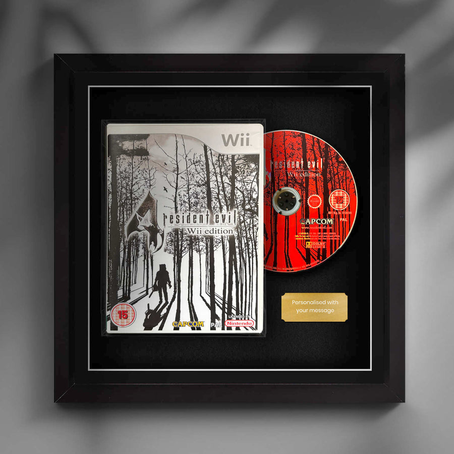 Frame any Nintendo Wii video game. Display games safely with the Cheevo frame. Frame games like Kirby, Punch-Out, No More Heroes, Okami, Resident Evil