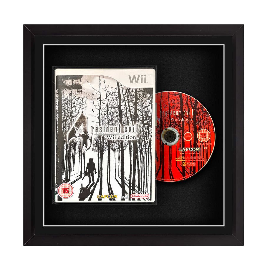 Frame any Nintendo Wii video game. Display games safely with the Cheevo frame. Frame games like Zelda, Mario, Smash, Kart, Metroid, Wii Sports