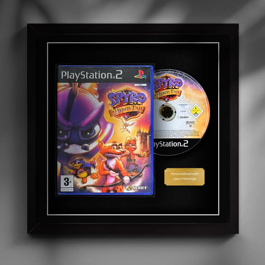 Frame any playstation 2 ps2 video game. Display video games in a Cheevo frame. Frame games like Max Payne, Onimusha, Medal of Honor, Prince of Persia, Fatal Frame, Manhunt, Bully, The Warriors, Ace Combat, SSX