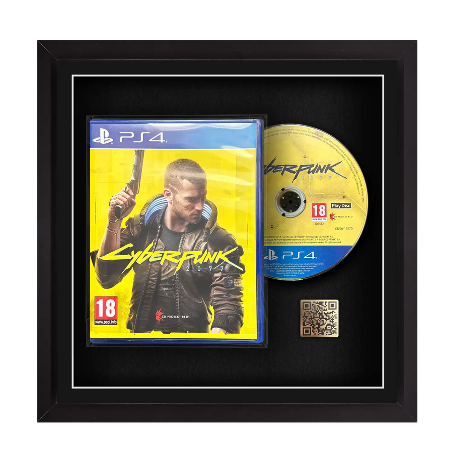 Frame any playstation 4 ps4 video game case and disc. Display video games with Cheevo frames. Frame games like Final Fantasy, Death Stranding, Days Gone, Nioh
