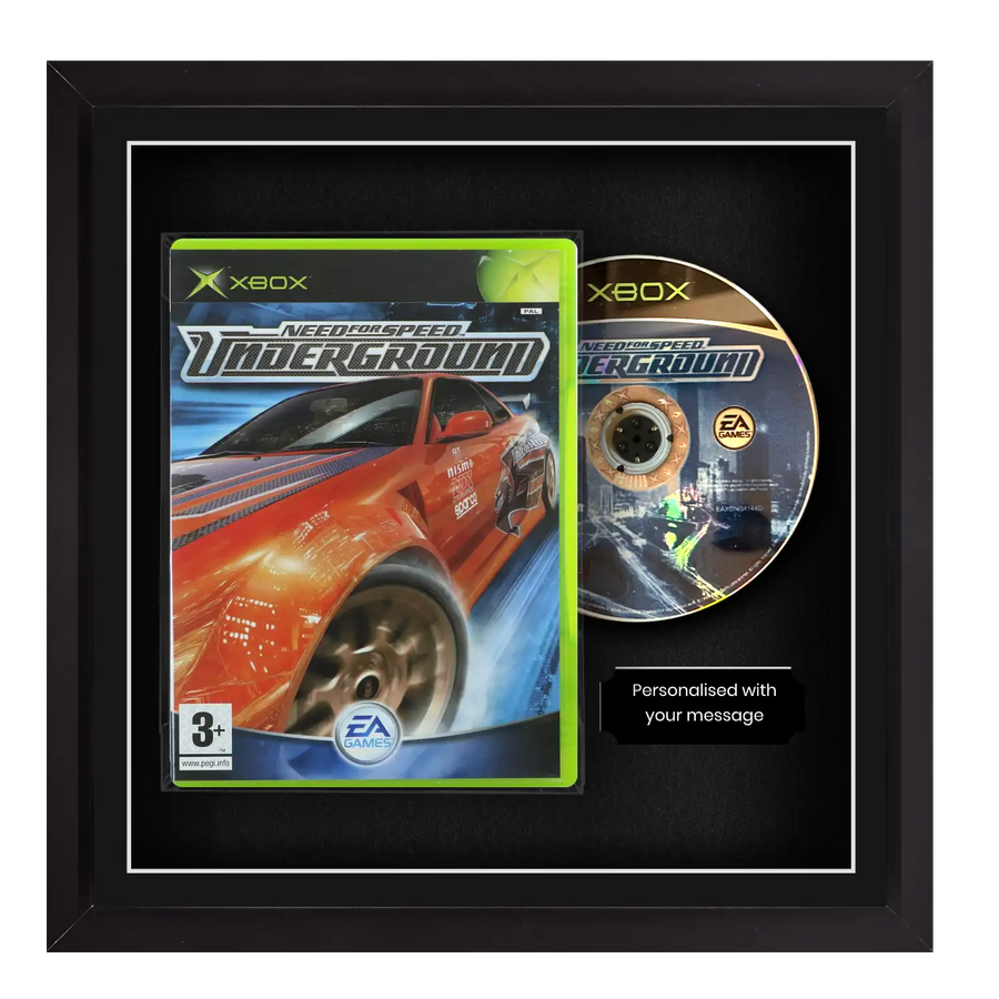 Frame any original xbox video game. Display video games with the Cheevo display frame. Framed games. Perfect to frame games like Conker: Live & Reloaded, Black, TimeSplitters: Future Perfect, The Warriors, Prince of Persia: Sands of Time, Dead or Alive 3.