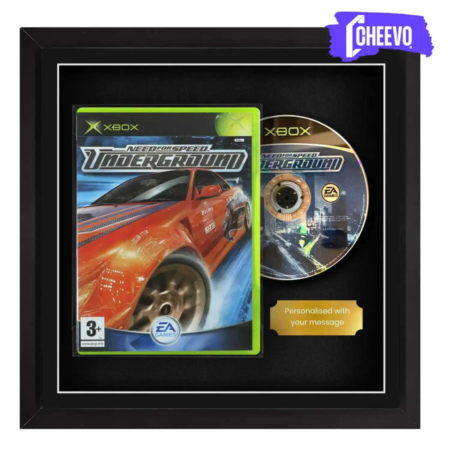 Frame any original xbox video game. Display video games with the Cheevo display frame. Framed games. Perfect to frame games like Halo: Combat Evolved, MechAssault, Panzer Dragoon Orta, Psychonauts