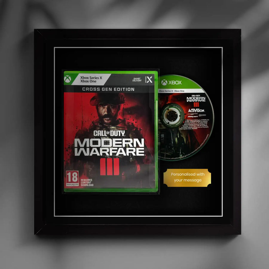 Frame any xbox 360 video game game. Your own Xbox 360 steelbook displayed within this square frame, the perfect way to showcase your game. Frame games such as Cyberpunk 2077 Phantom Liberty, Street Fighter 6, Tekken 8, Avatar: Frontiers of Pandora, Atomic Heart, Nioh 2, Dying Light 2, Watch Dogs Legion, Far Cry 6, Hitman World of Assassination.