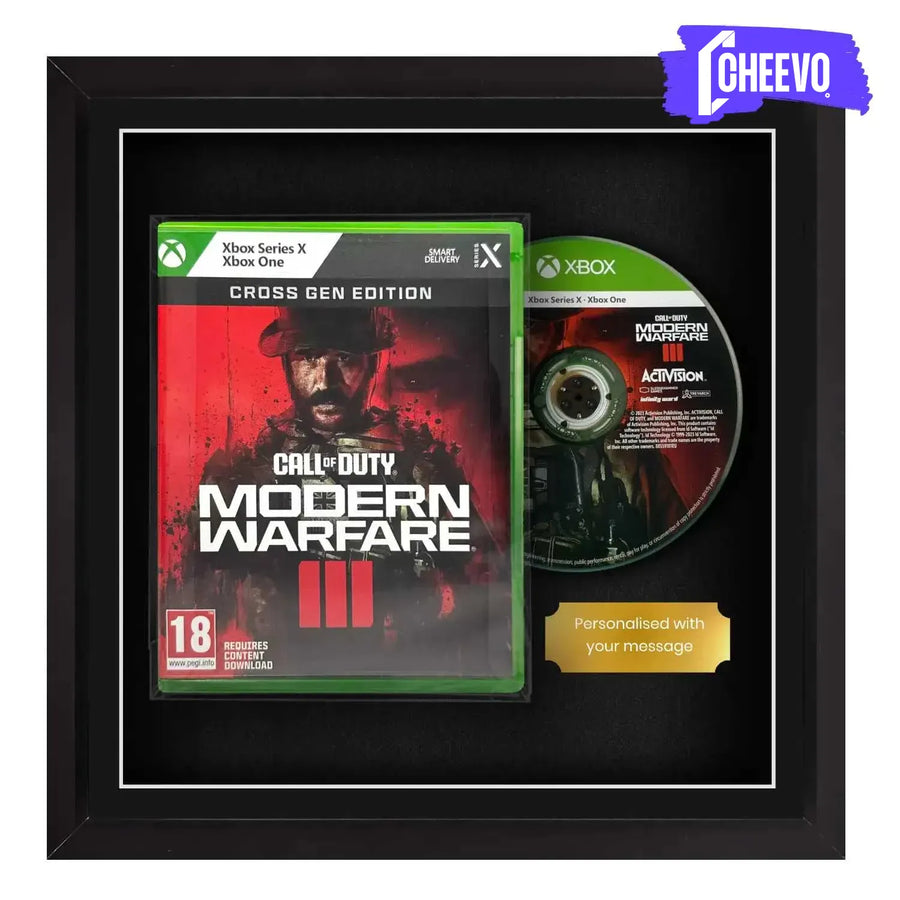 Frame any xbox 360 video game game. Your own Xbox 360 steelbook displayed within this square frame, the perfect way to showcase your game. Frame games such as Halo Infinite, Gears 5, Forza Horizon 5, Starfield, Cyberpunk 2077