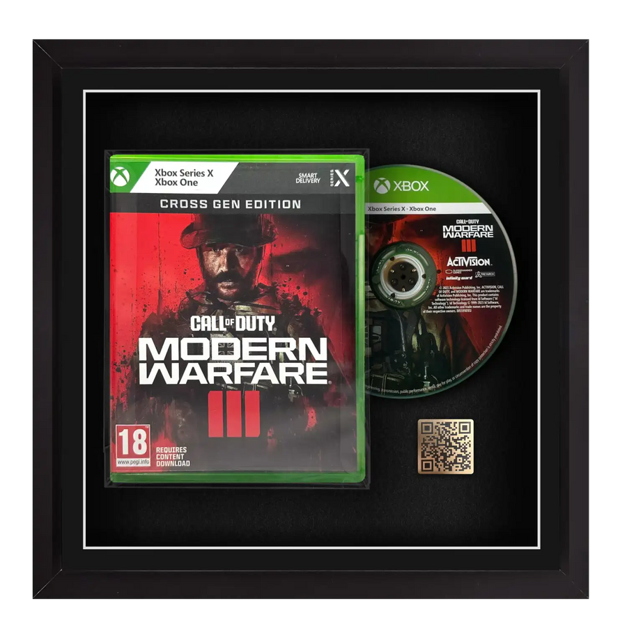 Frame any xbox 360 video game game. Your own Xbox 360 steelbook displayed within this square frame, the perfect way to showcase your game. Frame games such as The Witcher 3, Alan Wake 2, Diablo 4, Mortal Kombat 1, Baldur’s Gate 3