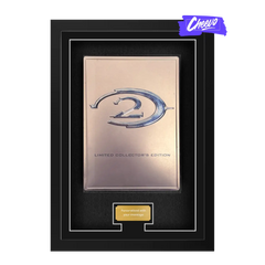 Frame a Xbox 360 video game case. Display video games with cheevo. Protect games from damage. Frame games such as Skyrim, Fallout, Bioshock, Resident Evil, Dark Souls.