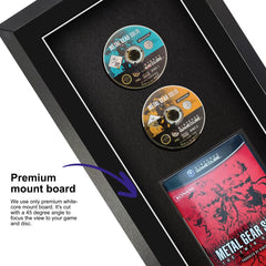 Frame your own GameCube game within a frame, highlighted by a premium mount board to focus on the game