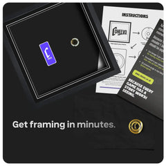 packaging of picture frames from cheevo