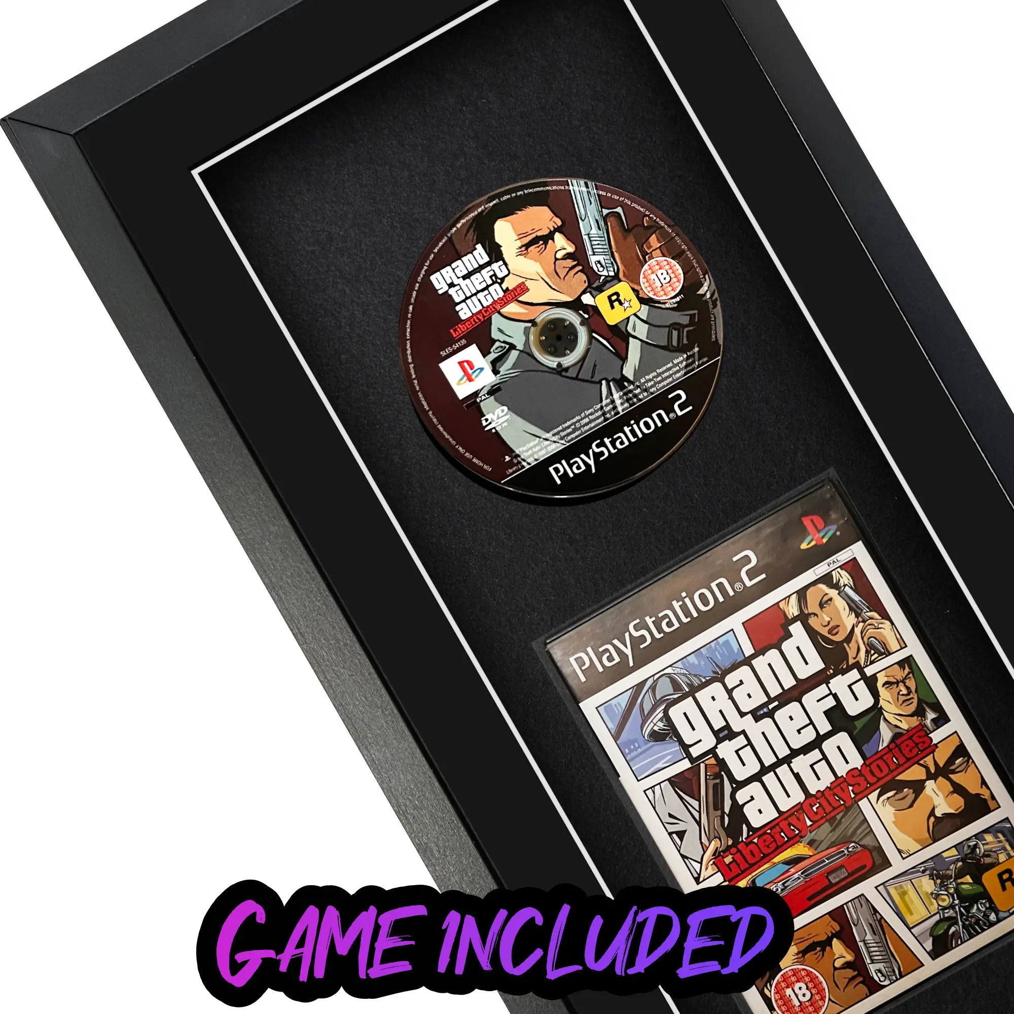 Grand Theft Auto: Liberty City for PlayStation 2 displayed within a frame, the perfect way to frame a game