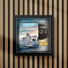 insterstellar steelbook display frame with full colour background on a slat wall