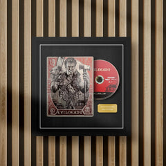steelbook movie display frame on a slat wall