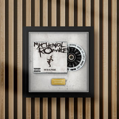 my chemical romance welcome to the black parade cd cd inside a display frame