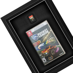 Frame Your Nintendo Switch Game. Framed game display. Rocket league inside a frame. Add any nintendo switch game and protect your game.