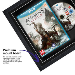 Frame your own Nintendo Wii U game within this square frame, highlighted by a premium mount board to focus on the game