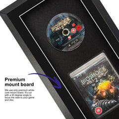 Frame your own PlayStation 3 game within a frame, highlighted by a premium mount board to focus on the game