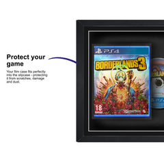 Frame your own PlayStation 4 game within this square frame, featuring a plastic slipcase to safely attach and remove the game case without damage