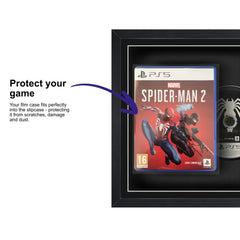 Frame your own PlayStation 5 game within this square frame, featuring a plastic slipcase to safely attach and remove the game case without damage