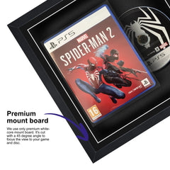 Frame your own PlayStation 5 game within this square frame, highlighted by a premium mount board to focus on the game`