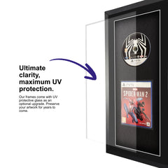 Frame your own PlayStation 5 game within a frame equipped with UV protective glass to protect the game for years