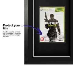 Frame your own Xbox 360 game within a frame, featuring a plastic slipcase to safely attach and remove the game case without damage