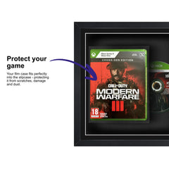 Frame your own Xbox Series X game within this square frame, featuring a plastic slipcase to safely attach and remove the game case without damage