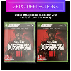 Xbox series x video game display frame. Magnetically fix your game safely into position and present your favourite games in frames. No slipcase, zero reflections.