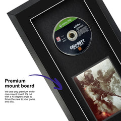 Frame your own Xbox One and Series X steelbook game within this frame, highlighted by a premium mount board to focus on the game