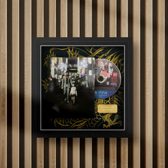 yakuza steelbook display frame with full colour background on a slat wall